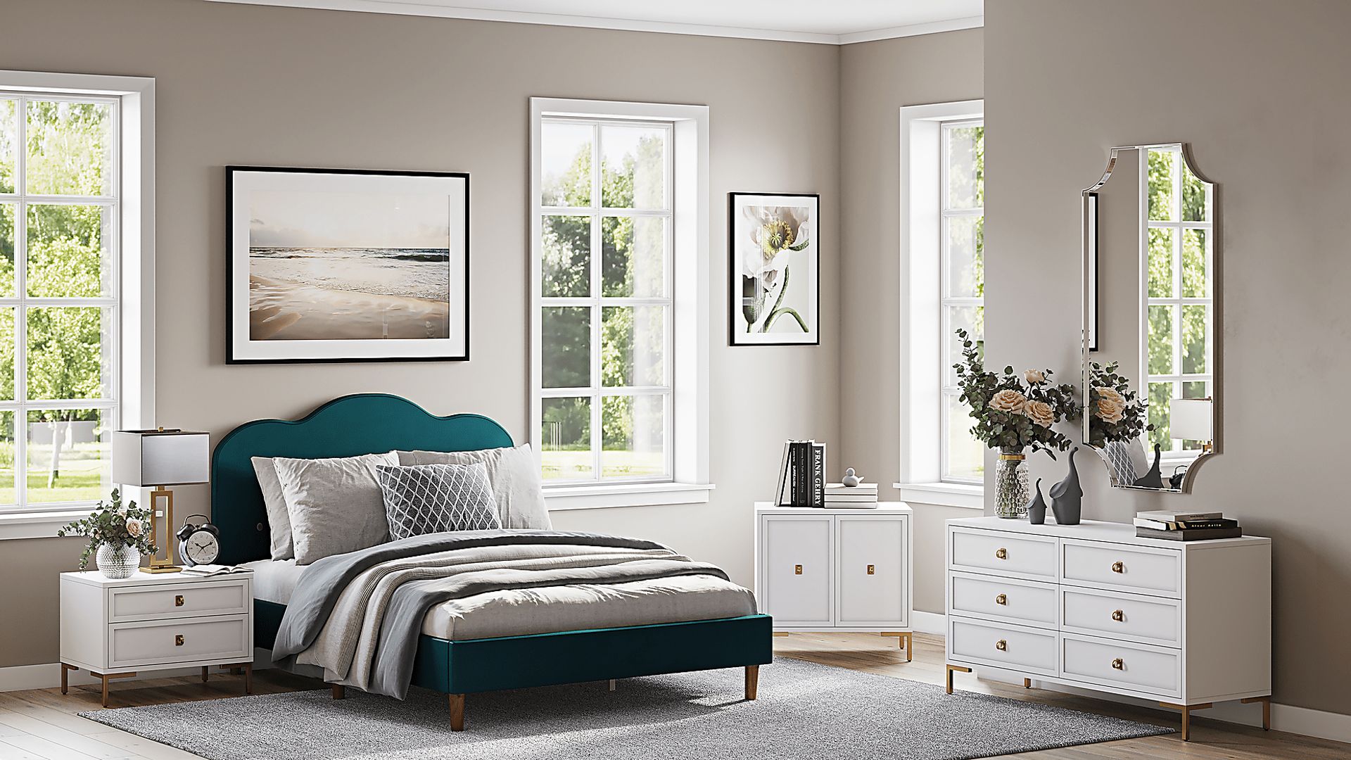 Denela Green Full Platform Bed - Image 7