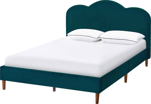 Denela Green Full Platform Bed - Thumbnail - Image 1