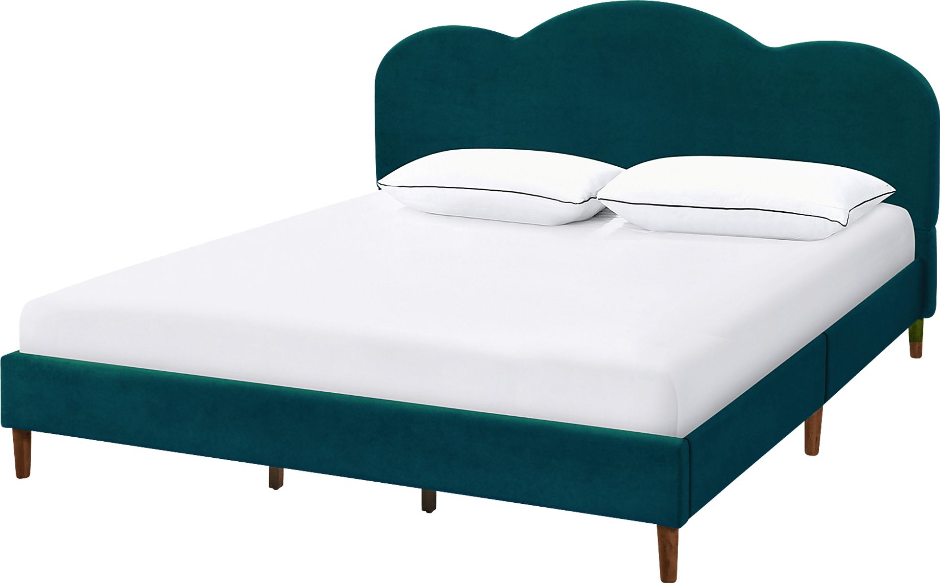 Denela Green King Platform Bed - Image 1