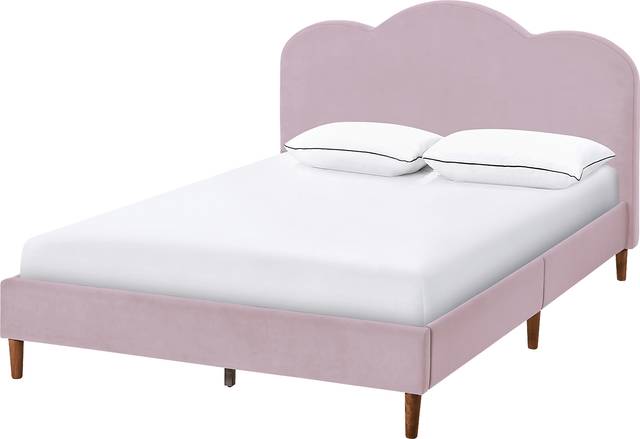 Denela Pink Full Platform Bed - Thumbnail - Image 1