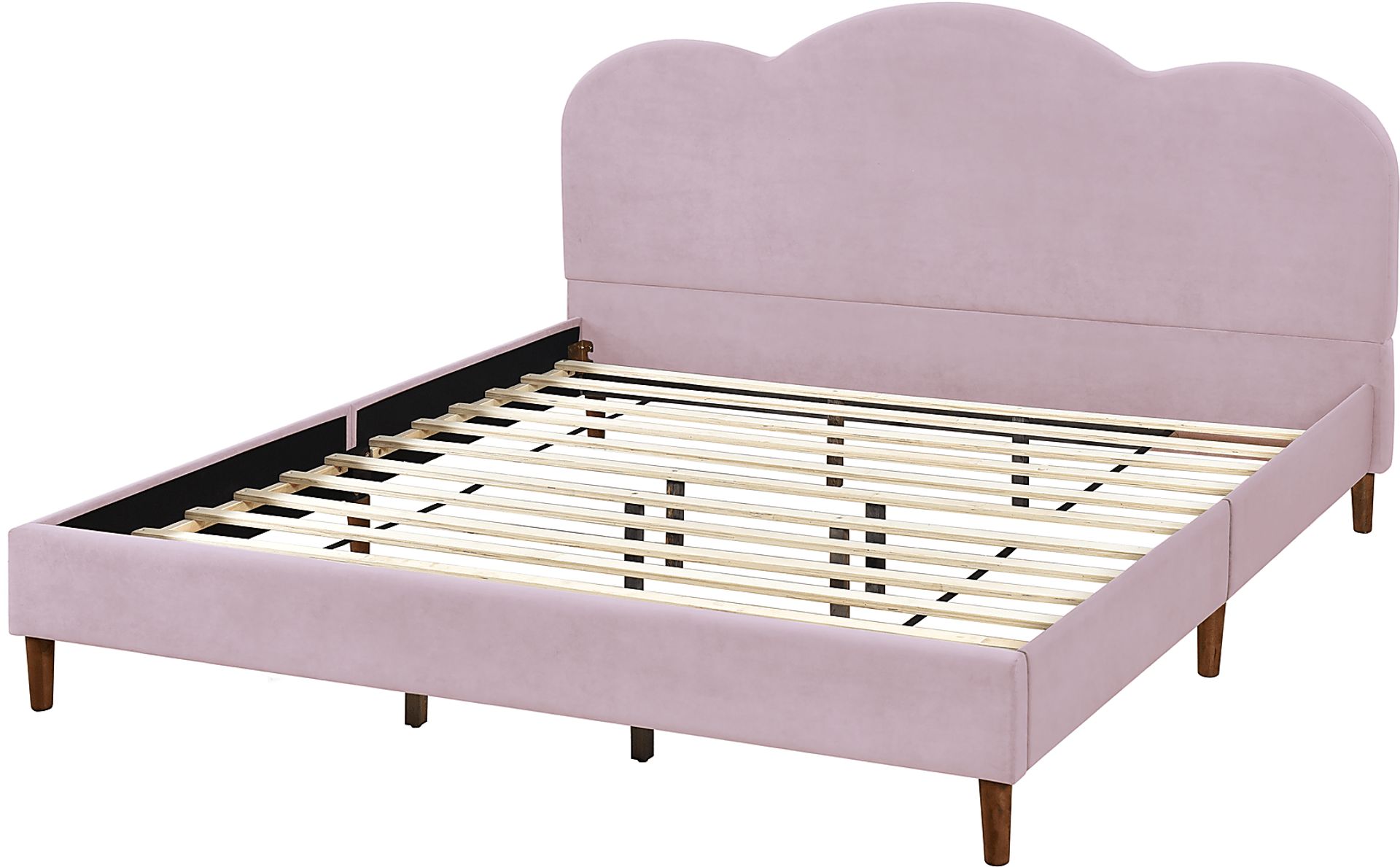 Denela Pink King Platform Bed - Image 3