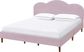 Denela Pink King Platform Bed