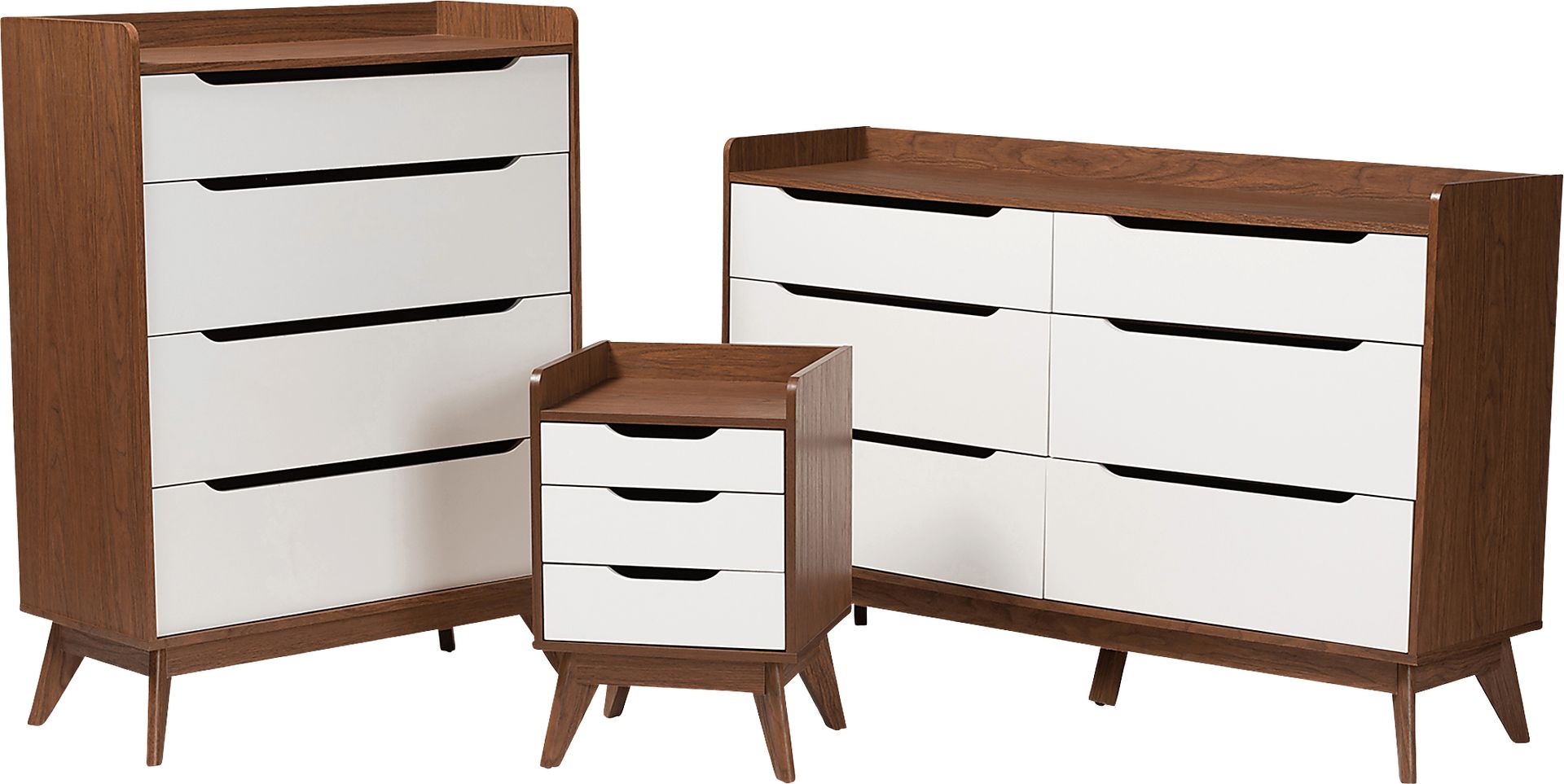 Deneys White 3pc Dresser Set - Image 1