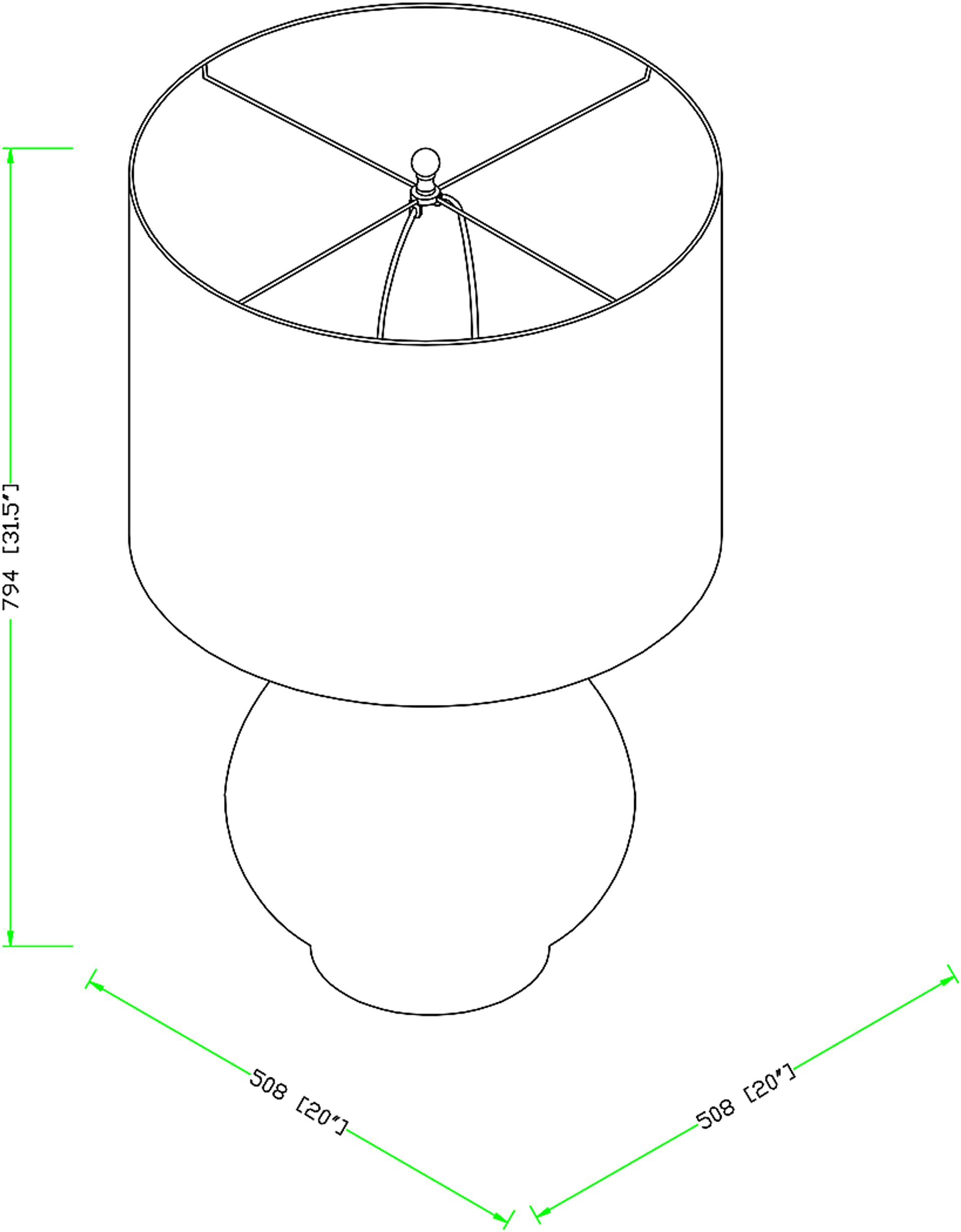 Deni Home Gray Lamp - Image 6