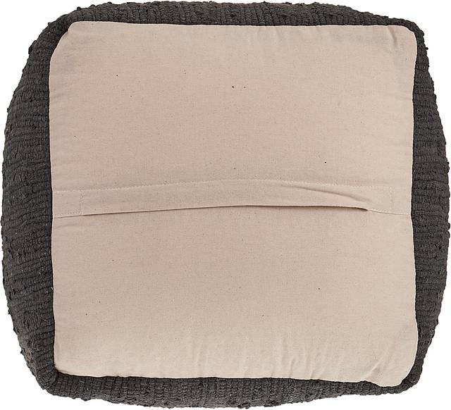 Denilian Charcoal Pouf - Thumbnail - Image 5