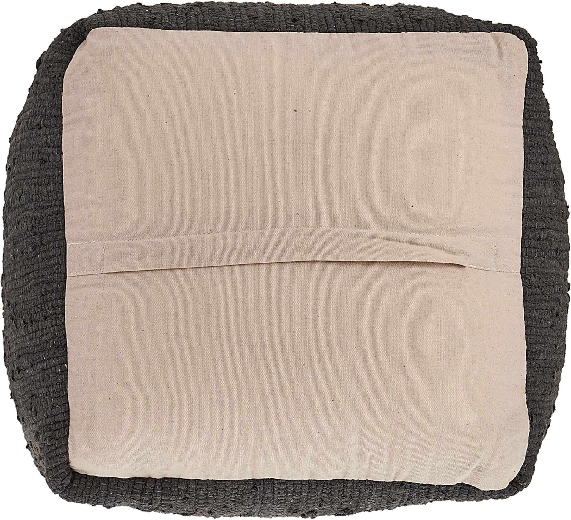 Denilian Charcoal Pouf - Image 5