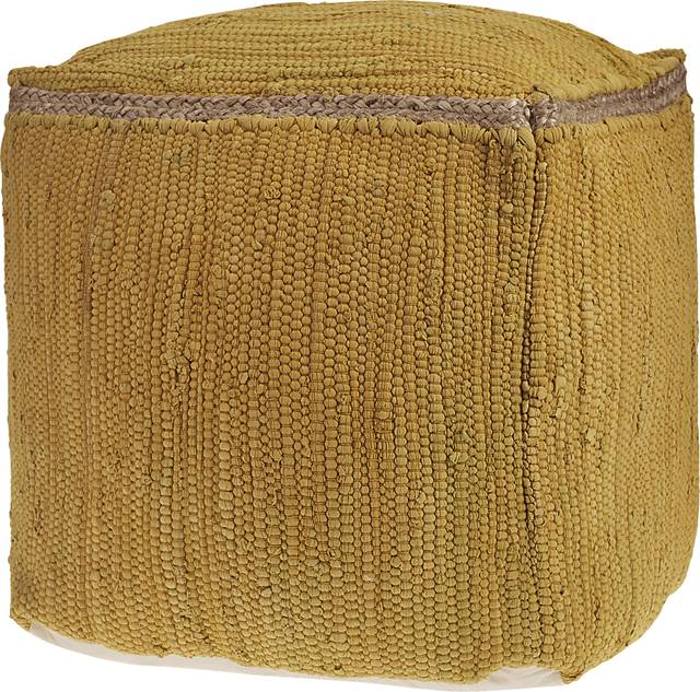 Denilian Yellow Pouf - Thumbnail - Image 1