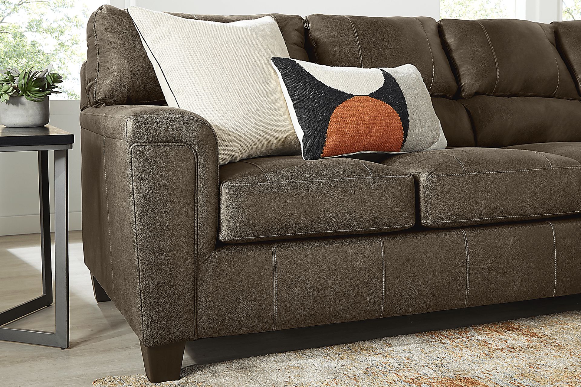 Denio Brown 2 Pc Sectional - Image 4