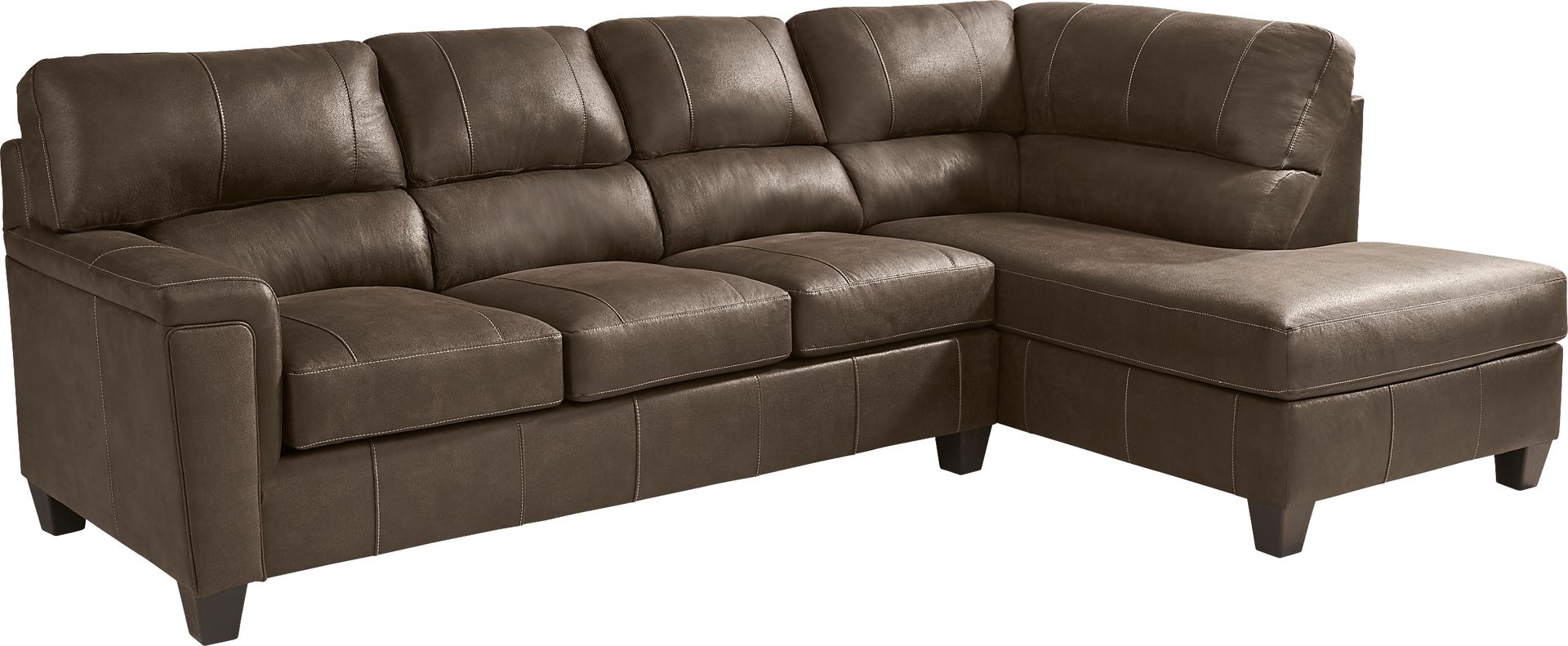 Denio Brown 2 Pc Sectional - Image 1