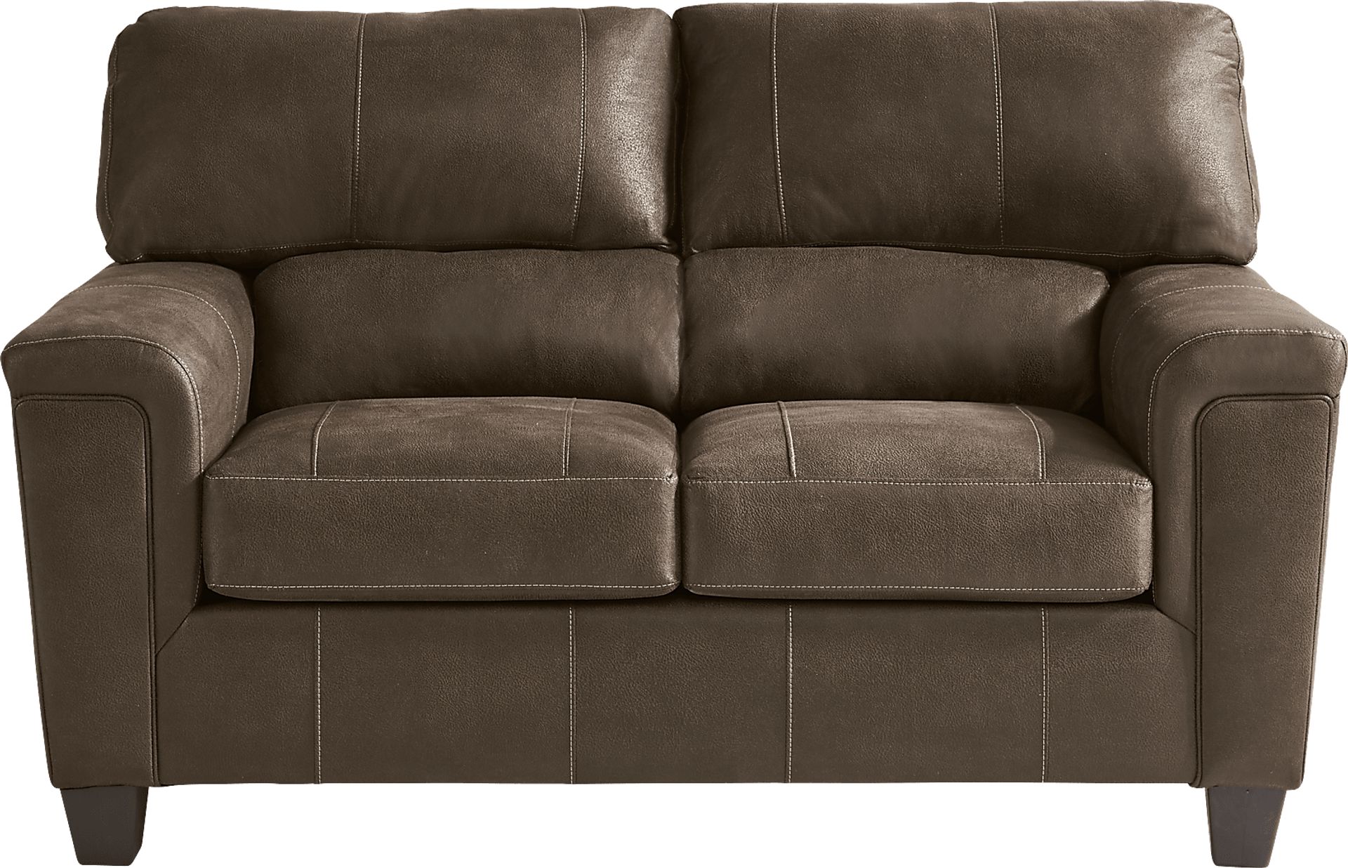 Denio Brown Loveseat - Image 1