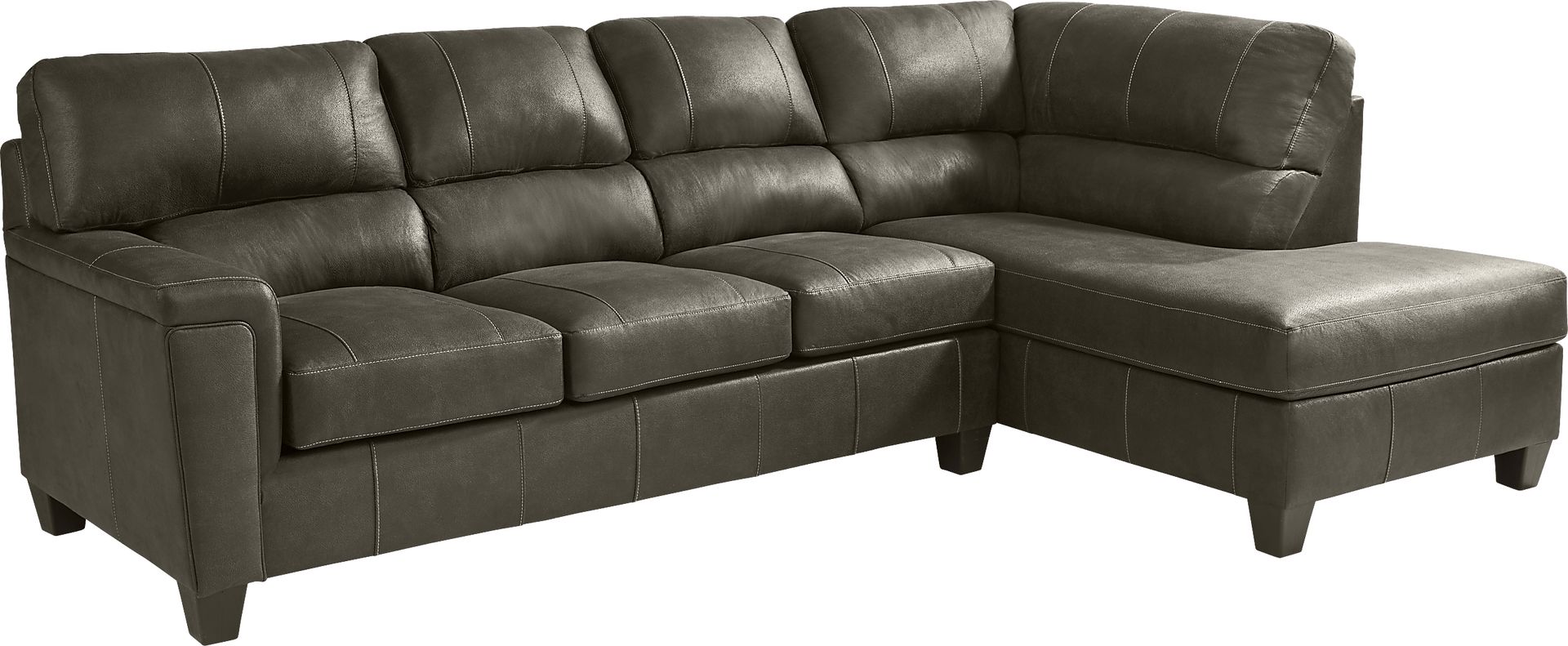 Denio Charcoal 2 Pc Sectional - Image 1