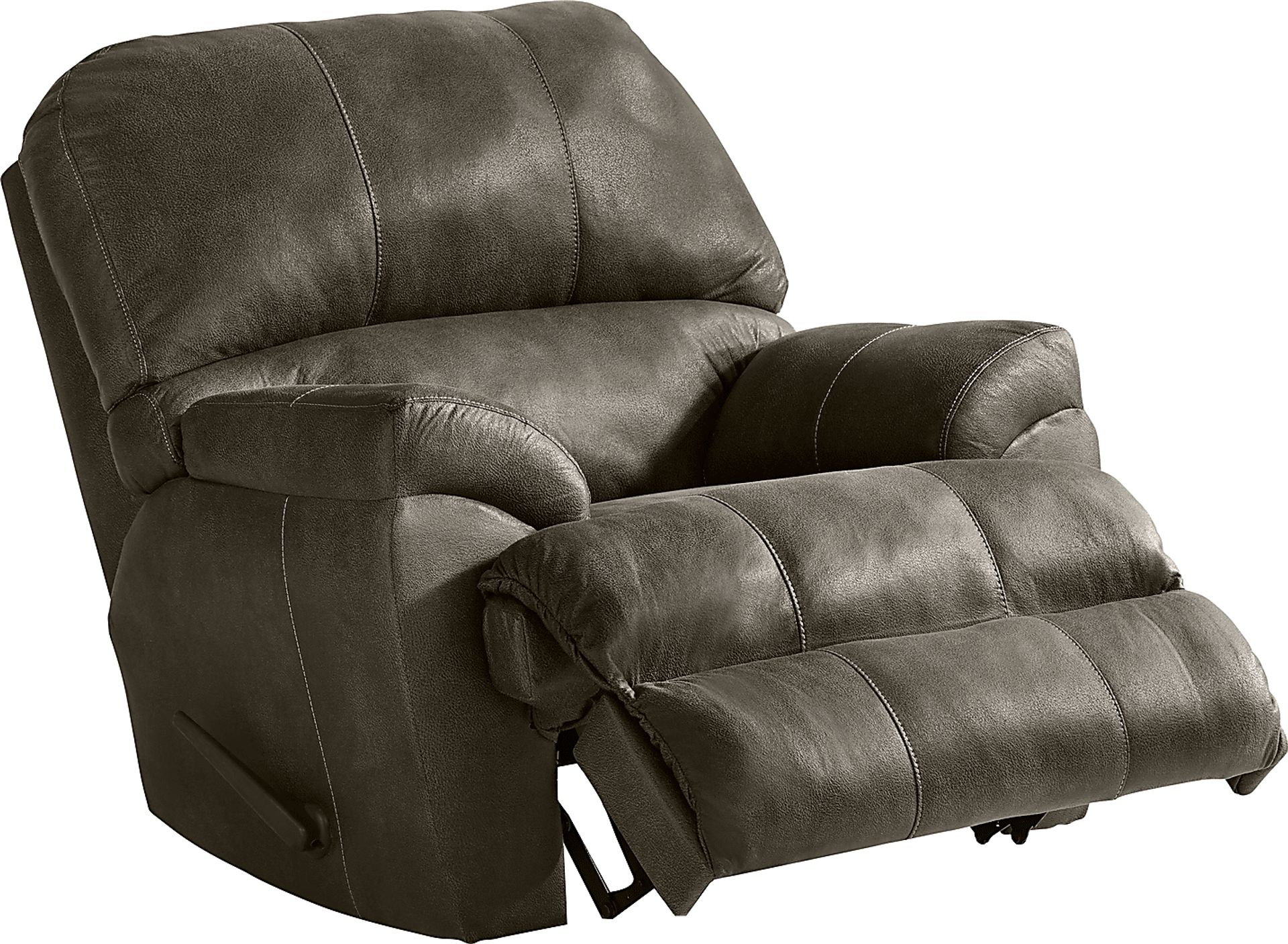 Denio Charcoal Recliner - Image 1