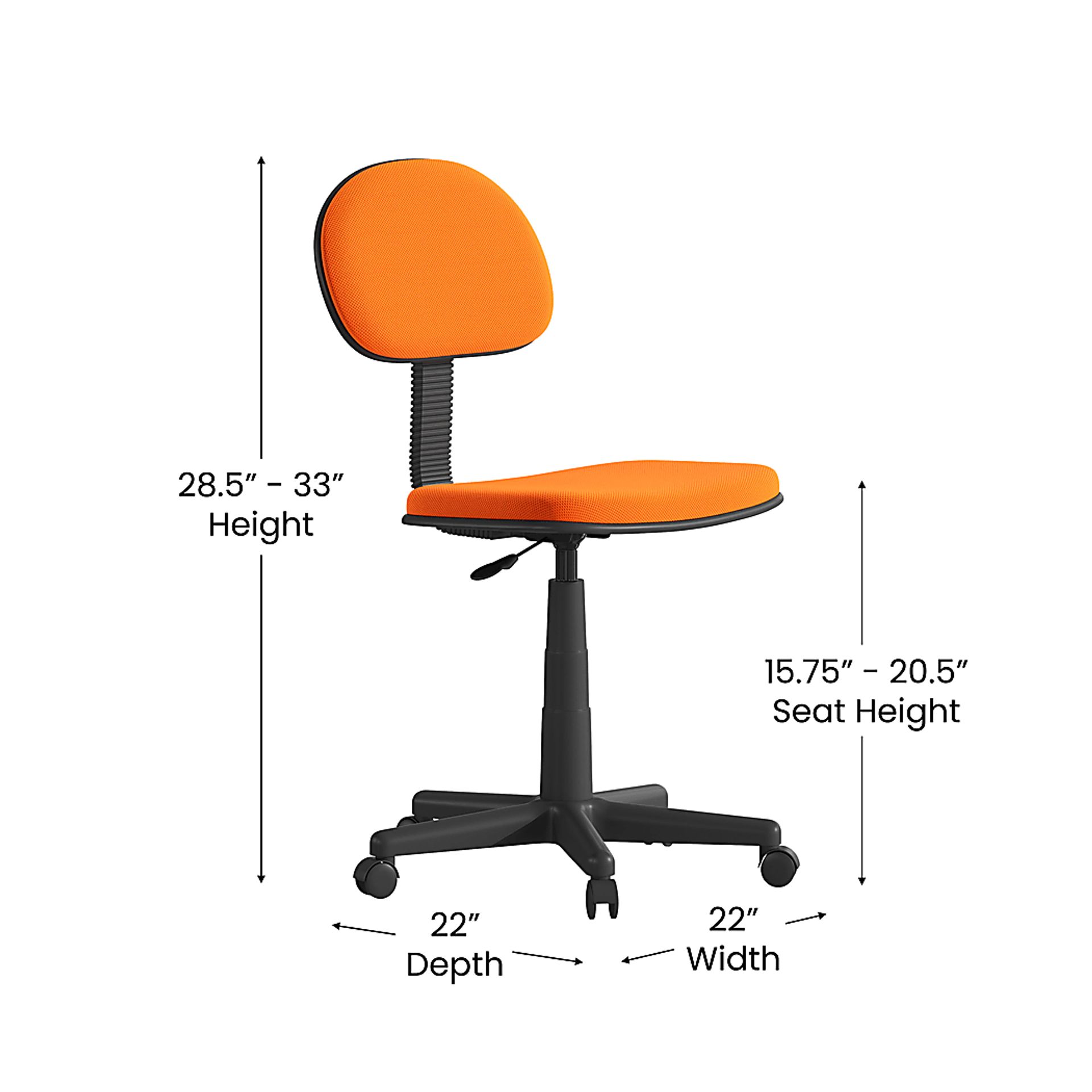 Dennern Orange Office Chair - Image 7