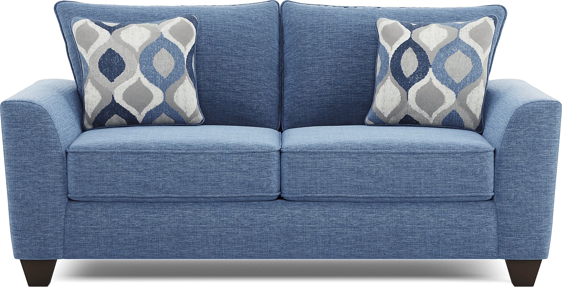 Dennin Heights Blue Gel Foam Sleeper Loveseat - Image 1