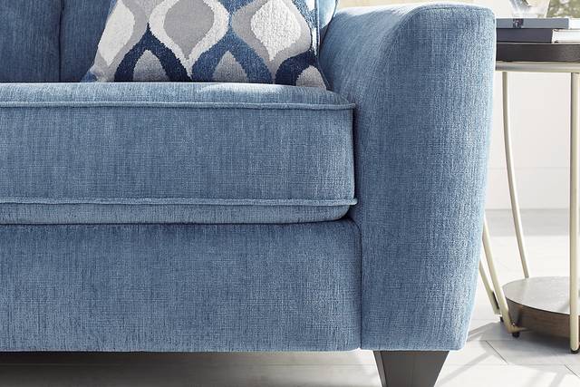 Dennin Heights Blue 7 Pc Living Room with Gel Foam Sleeper Sofa - Thumbnail - Image 6