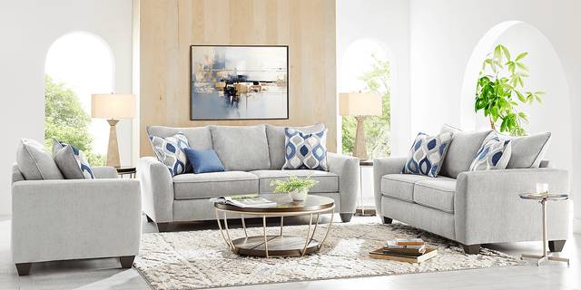 Dennin Heights Gray Sofa - Thumbnail - Image 2