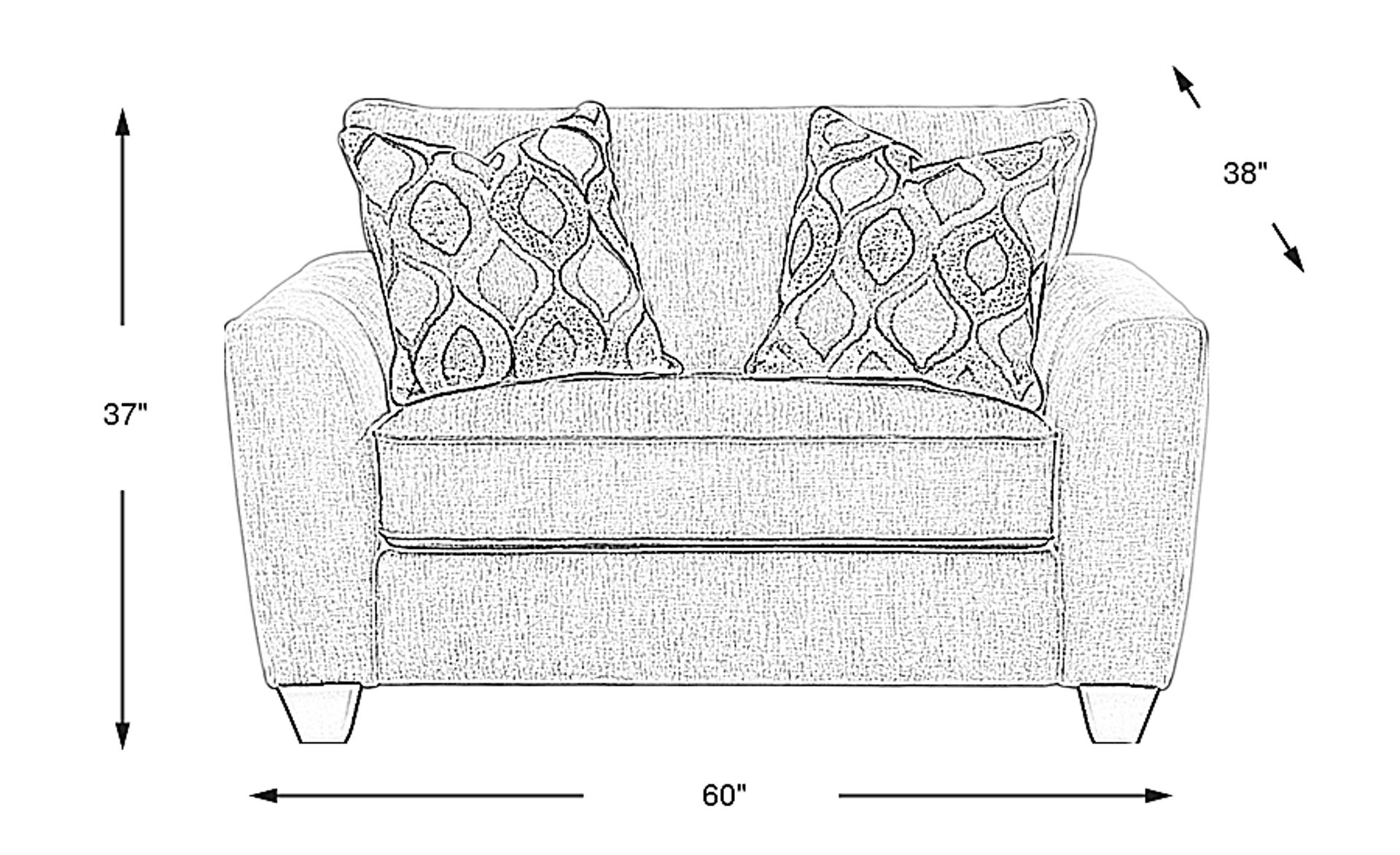 Dimension Image. Please refer to the Dimension Tab on this page for dimension details.