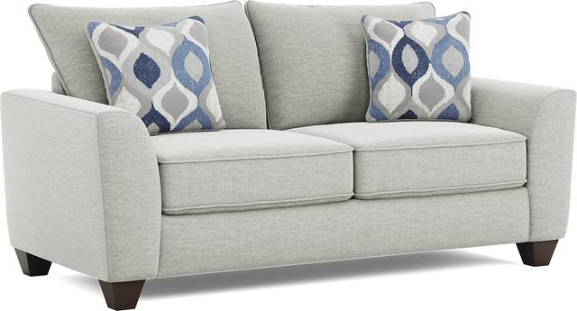 Dennin Heights Gray Gel Foam Sleeper Loveseat - Thumbnail - Image 3