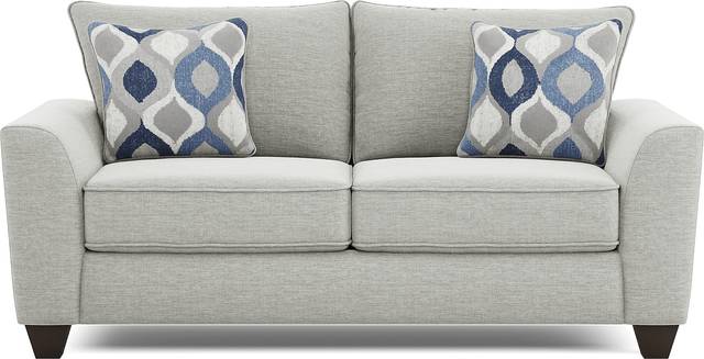 Dennin Heights Gray Gel Foam Sleeper Loveseat - Thumbnail - Image 1