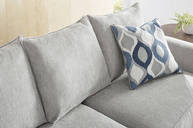 Dennin Heights Gray 7 Pc Living Room with Gel Foam Sleeper Sofa - Thumbnail - Image 7