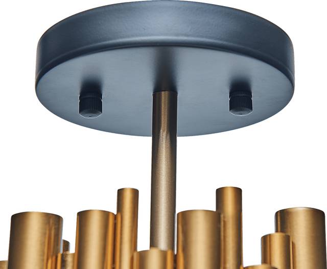 Dennis Avenue  Brass Chandelier - Thumbnail - Image 4