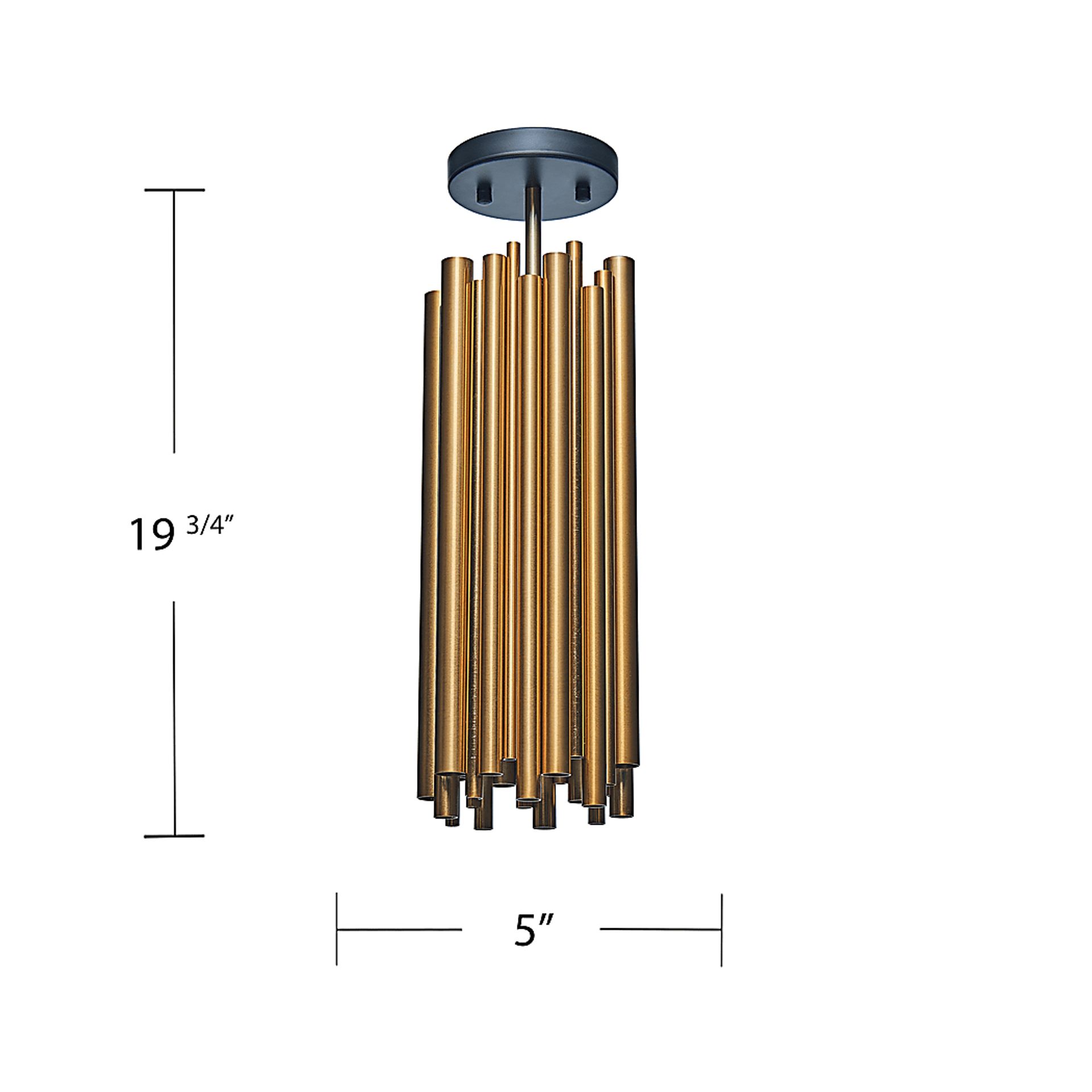 Dennis Avenue  Brass Chandelier - Image 7