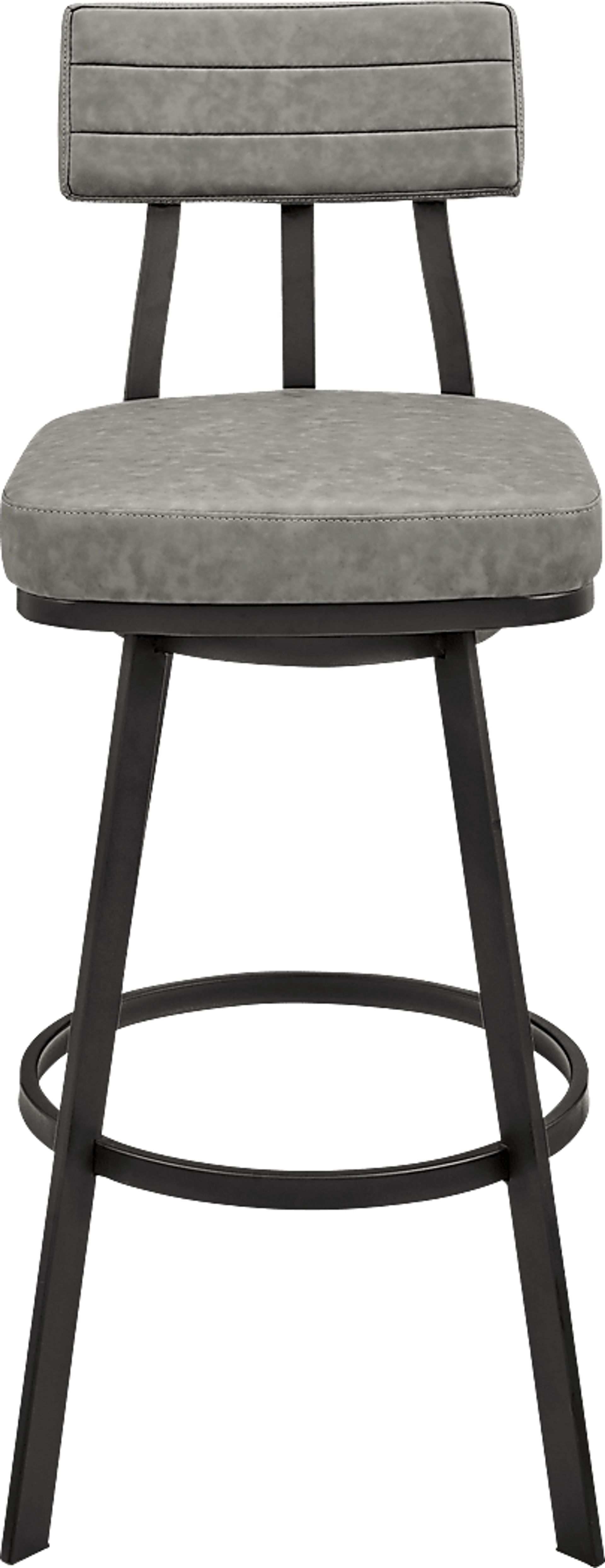 Densmores Gray Swivel Bar Stool - Image 4