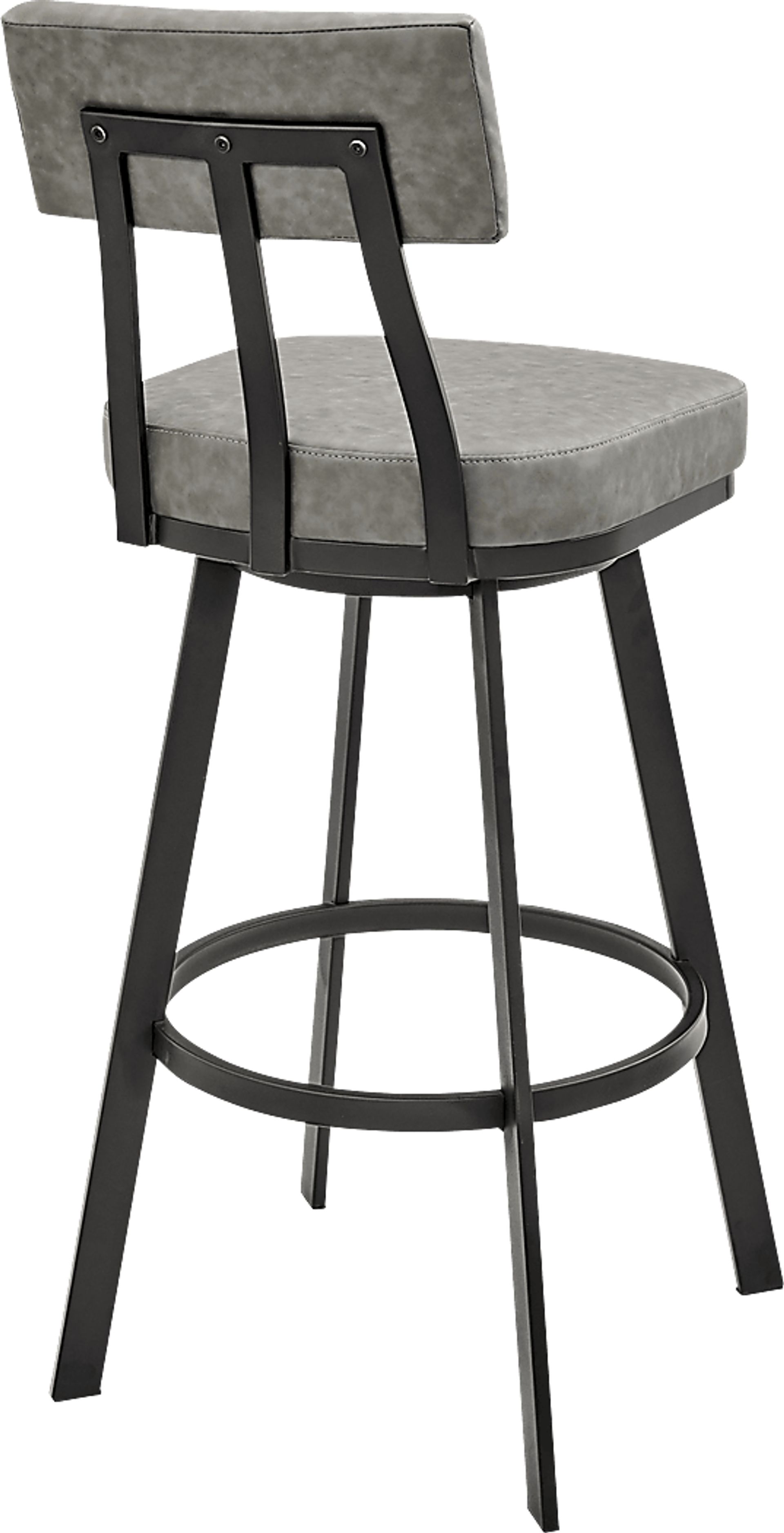 Densmores Gray Swivel Bar Stool - Image 5