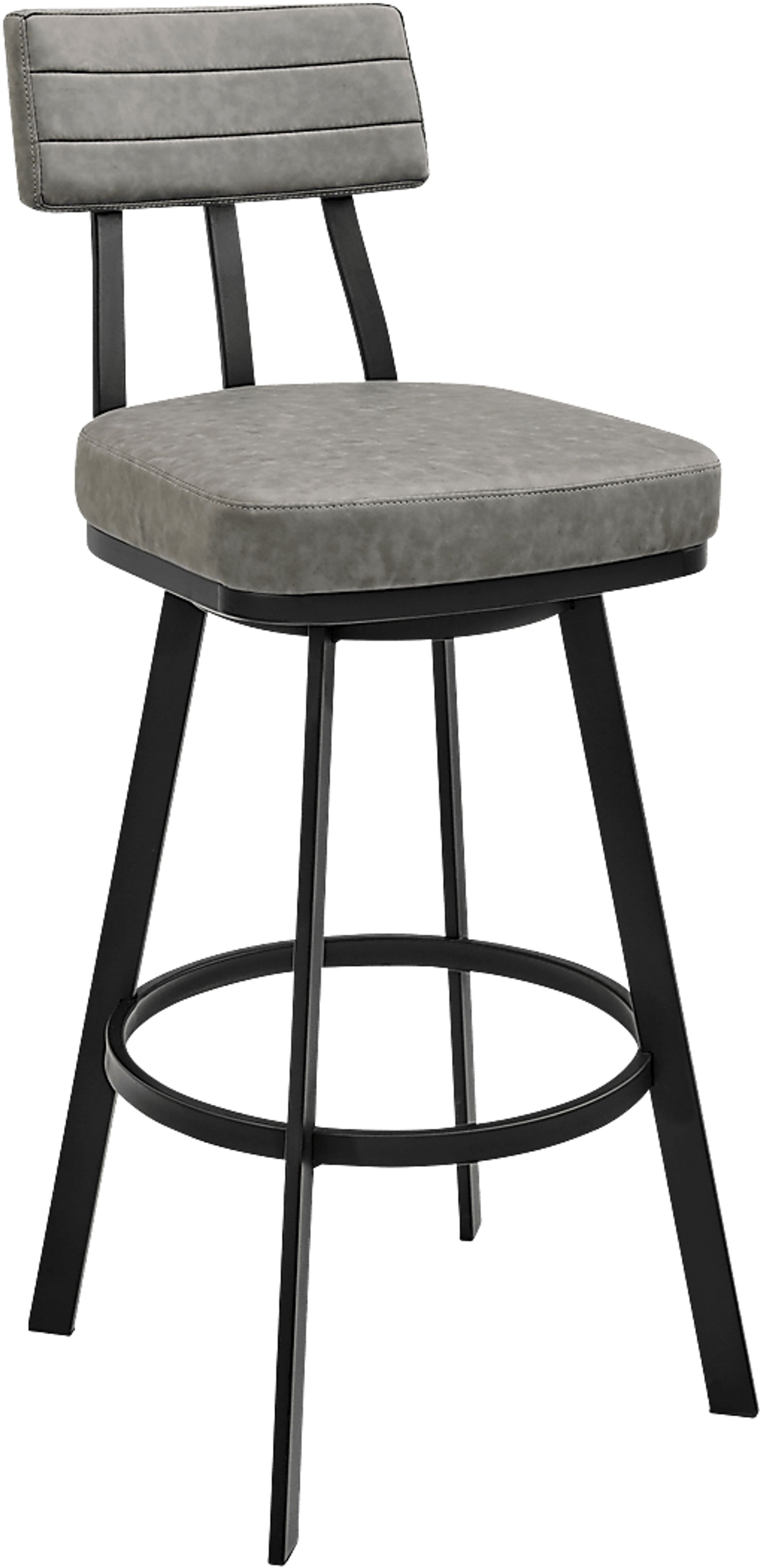 Densmores Gray Swivel Bar Stool - Image 1