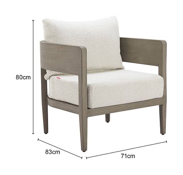 Dentata Beige Arm Chair - Thumbnail - Image 3