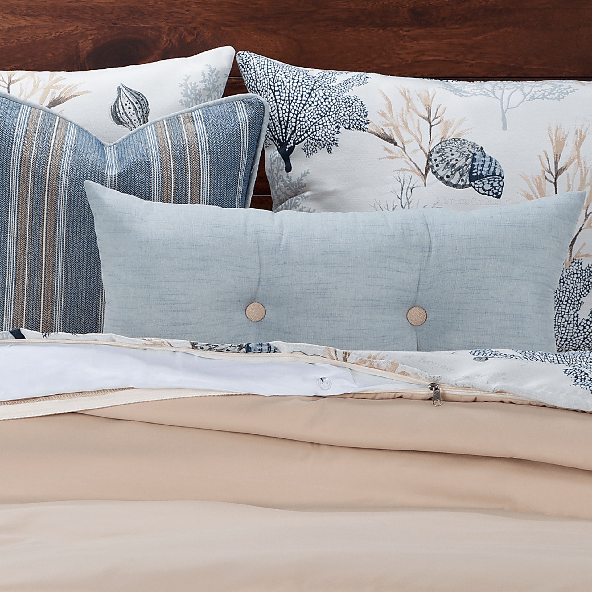 Denton Spring Blue 10 Pc Queen Duvet Set - Image 2