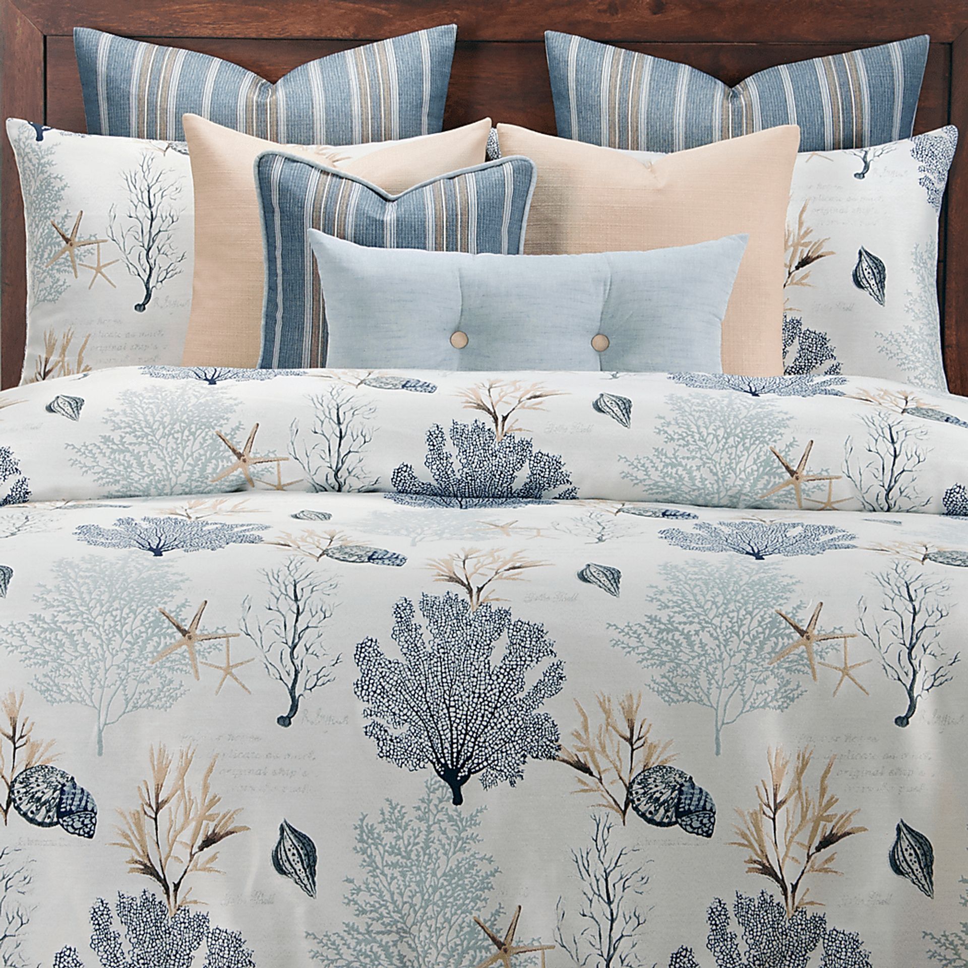 Denton Spring Blue 10 Pc Queen Duvet Set - Image 3