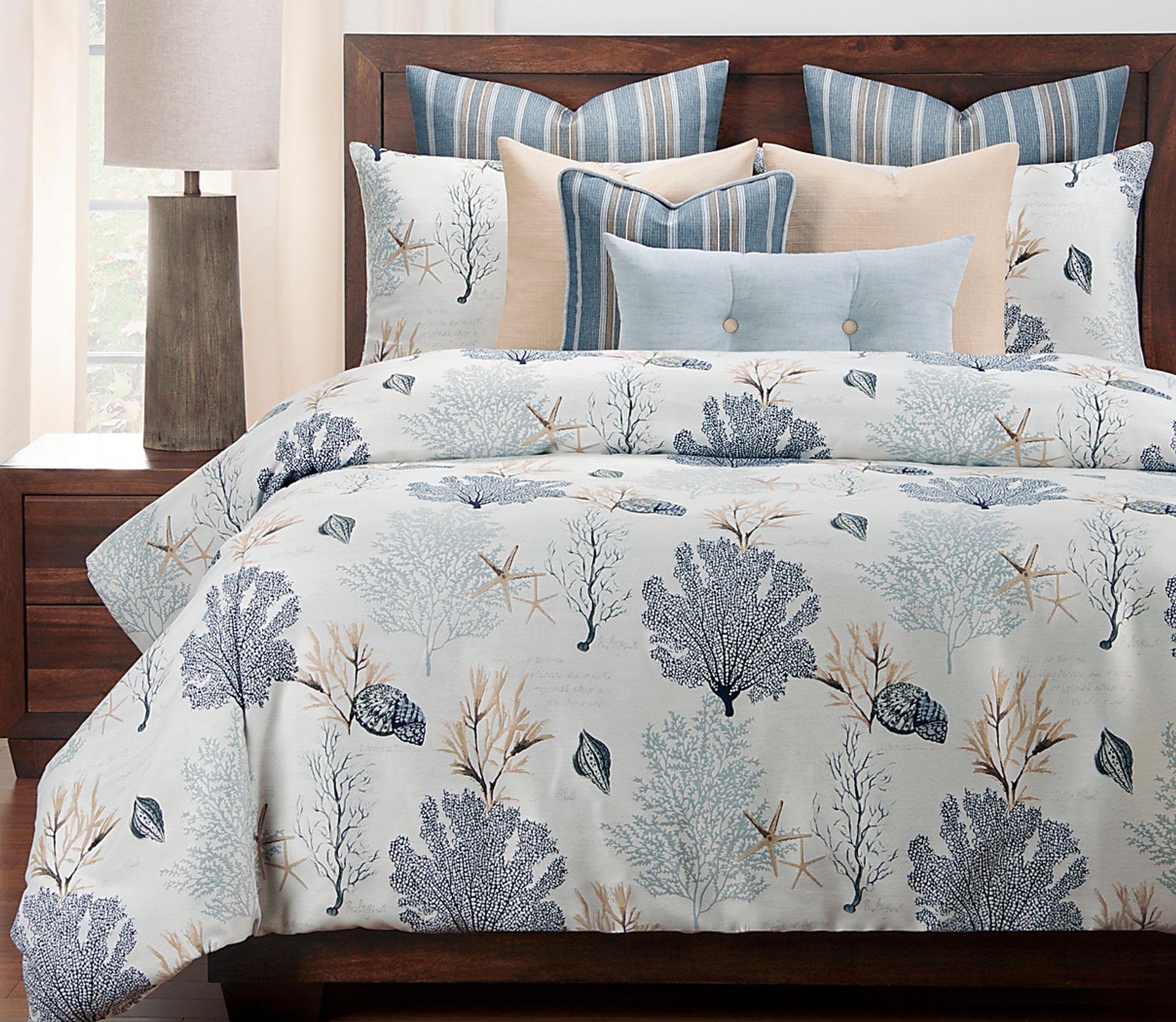 Denton Spring Blue 10 Pc Queen Duvet Set - Image 1