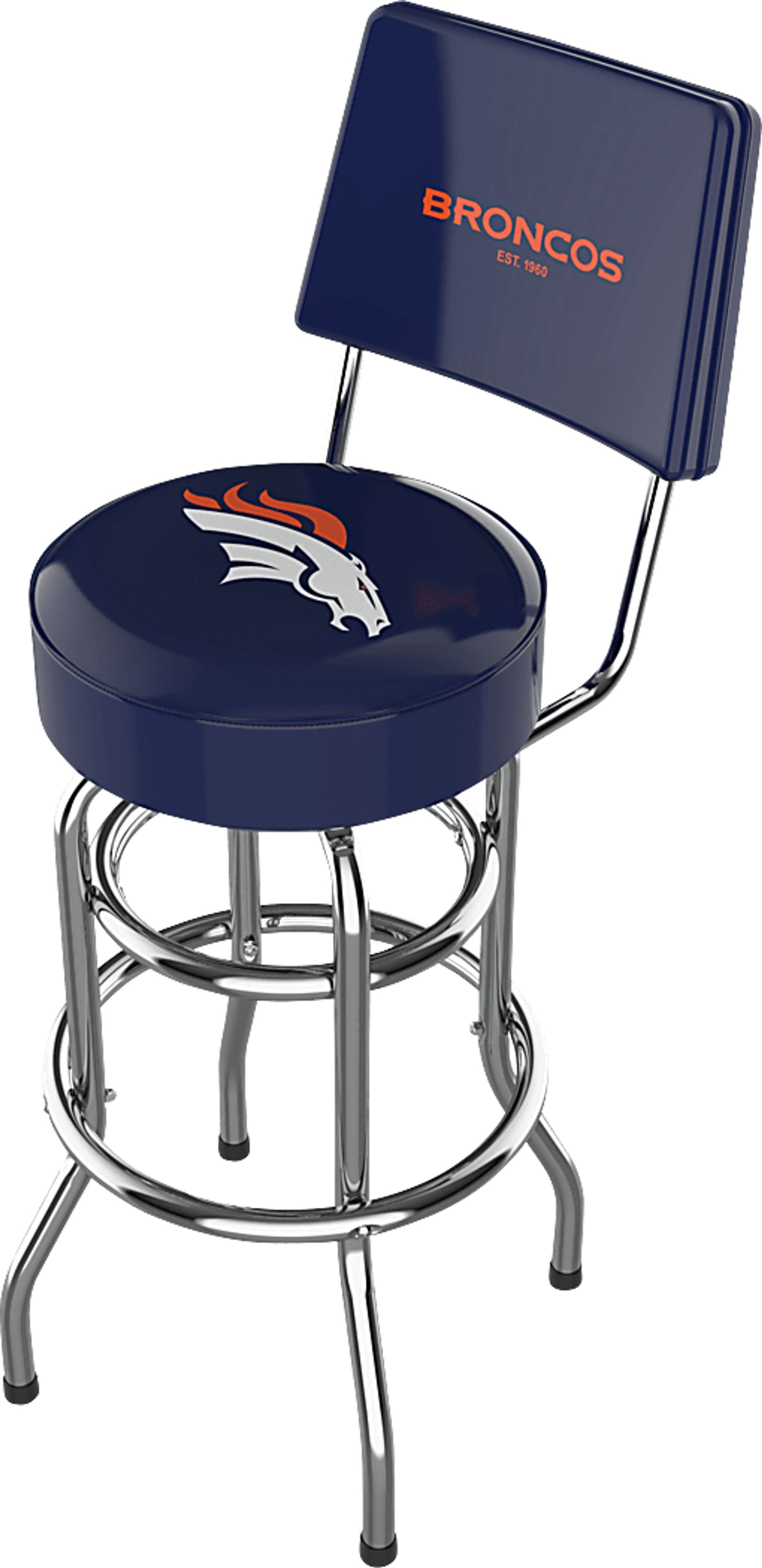 Denver Broncos Blue Barstool - Image 1