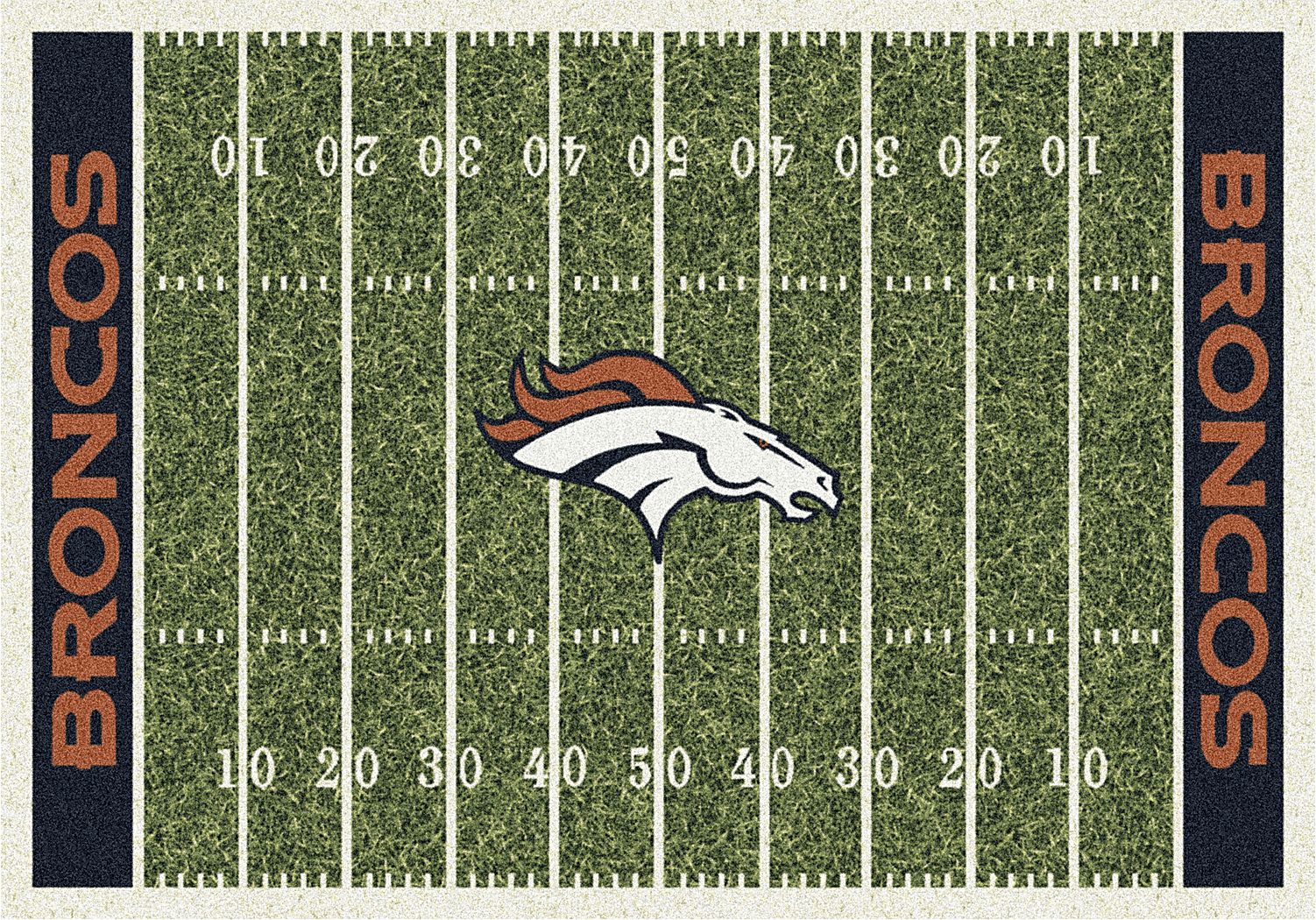 Denver Broncos Green 4' x 6' Rug