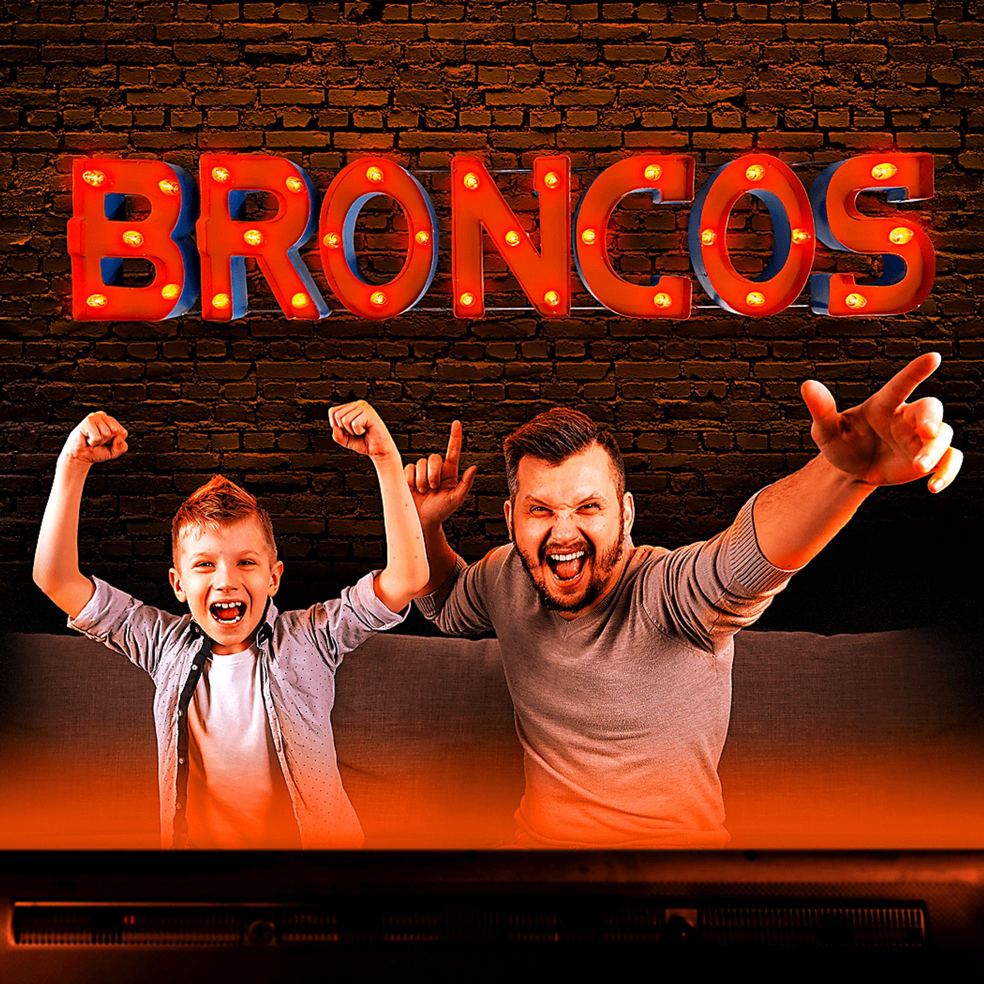 Denver Broncos Orange Metal Wall Decor - Image 5
