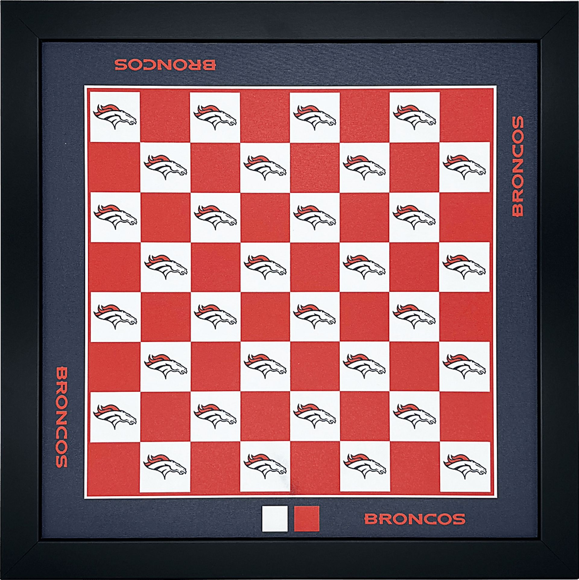 Denver Broncos Wall Chess Set - Image 1