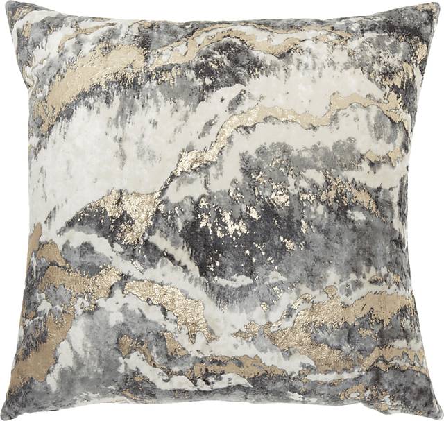 Deona Gray Accent Pillow - Thumbnail - Image 1