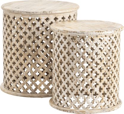 Depanne Gray End Table, Set of 2