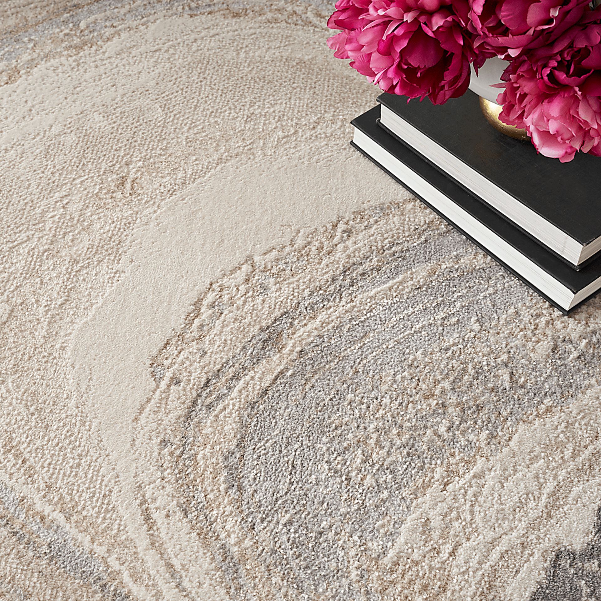 Dephia Cream/Gray 5'3 x 7'3 Rug - Image 8