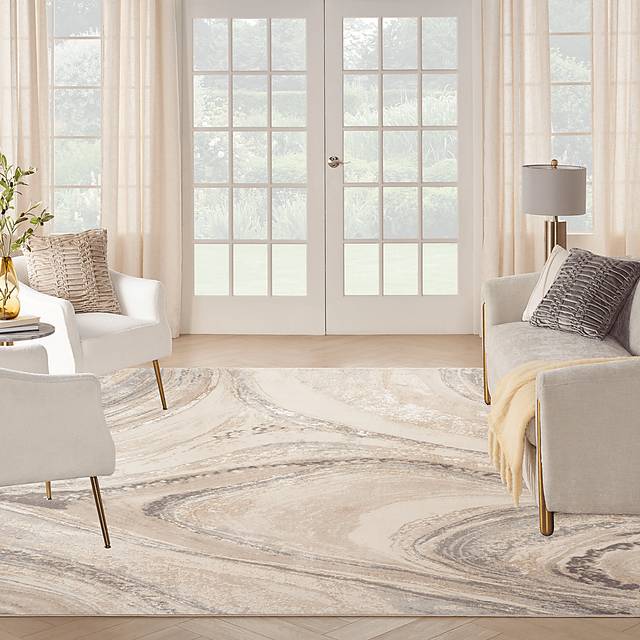 Dephia Cream/Gray 7'10 x 9'10 Rug - Thumbnail - Image 3