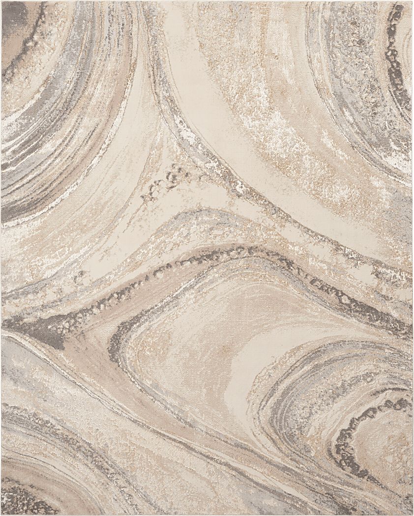 Dephia Cream/Gray 7'10 x 9'10 Rug