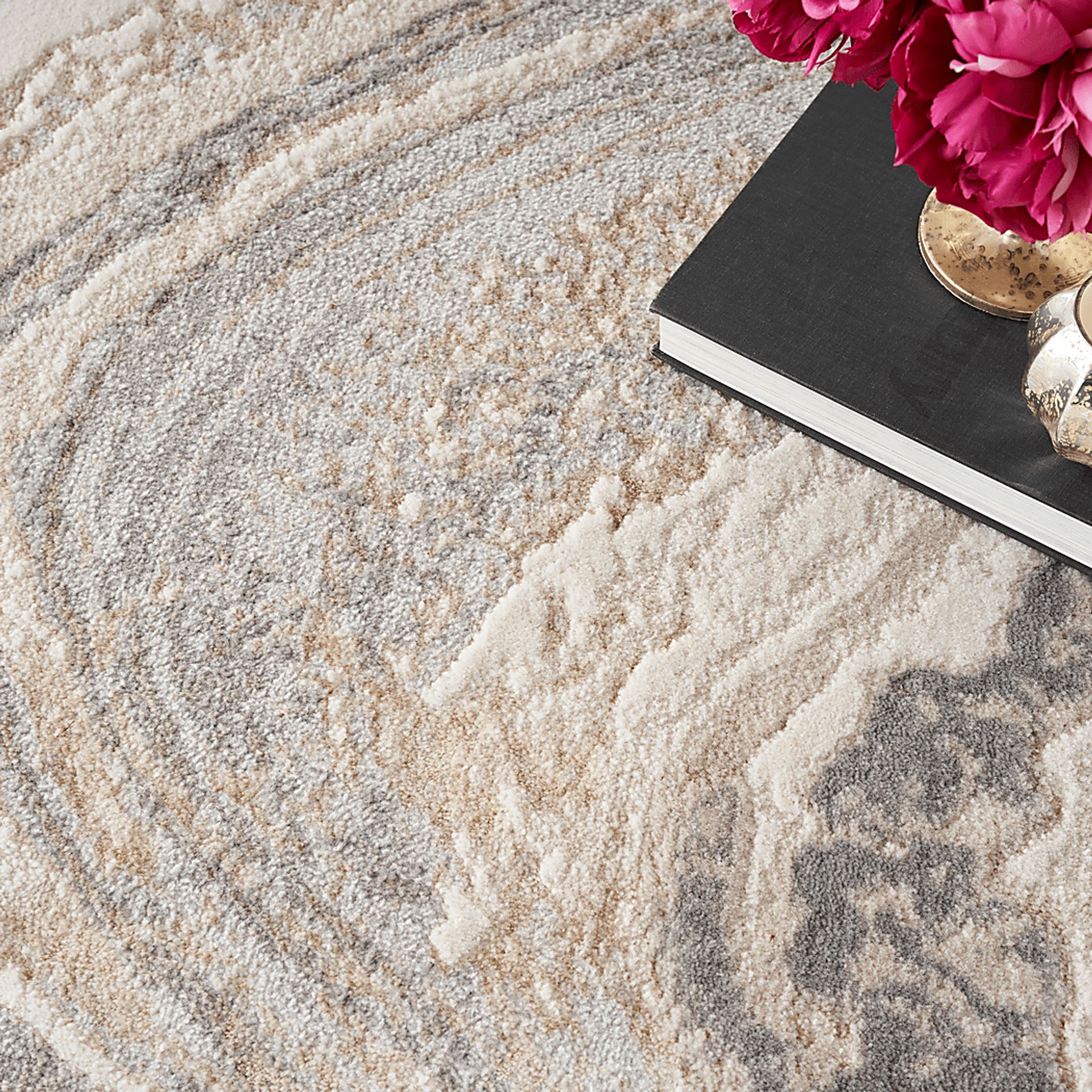 Dephia Cream/Gray 9' x 12' Rug - Image 4