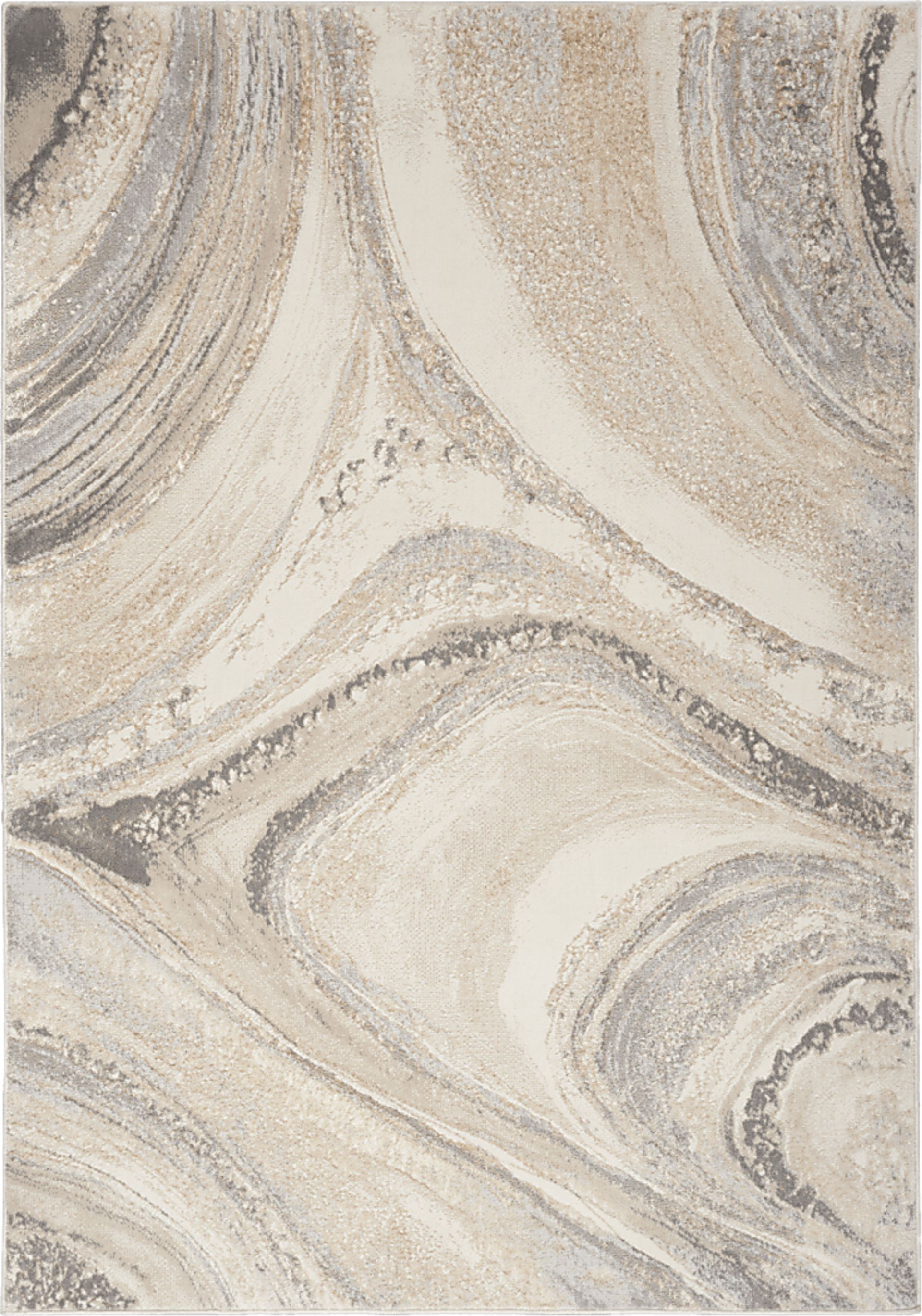 Dephia Cream/Gray 9' x 12' Rug - Image 1