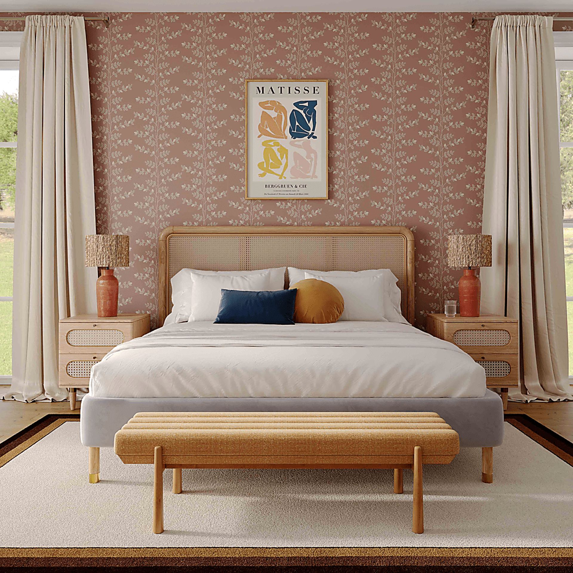 Deppert Yellow Accent Bench - Image 2