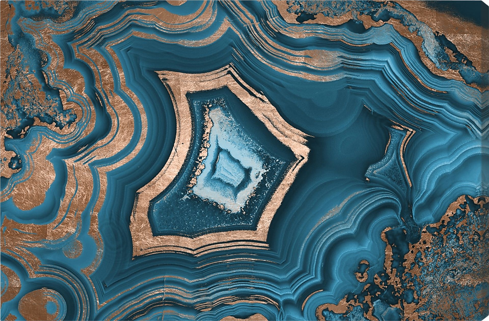 Depths Of Earth Blue Artwork - Image 1