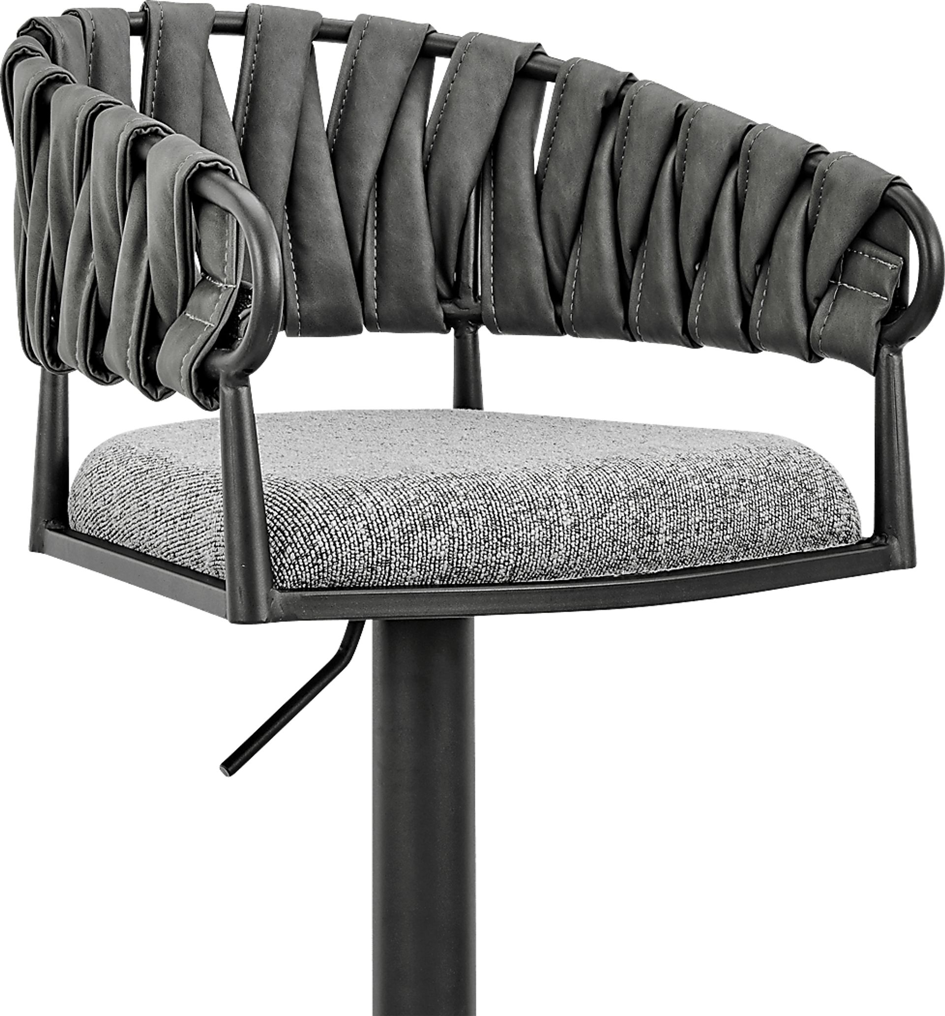 Depue Gray Barstool - Image 7