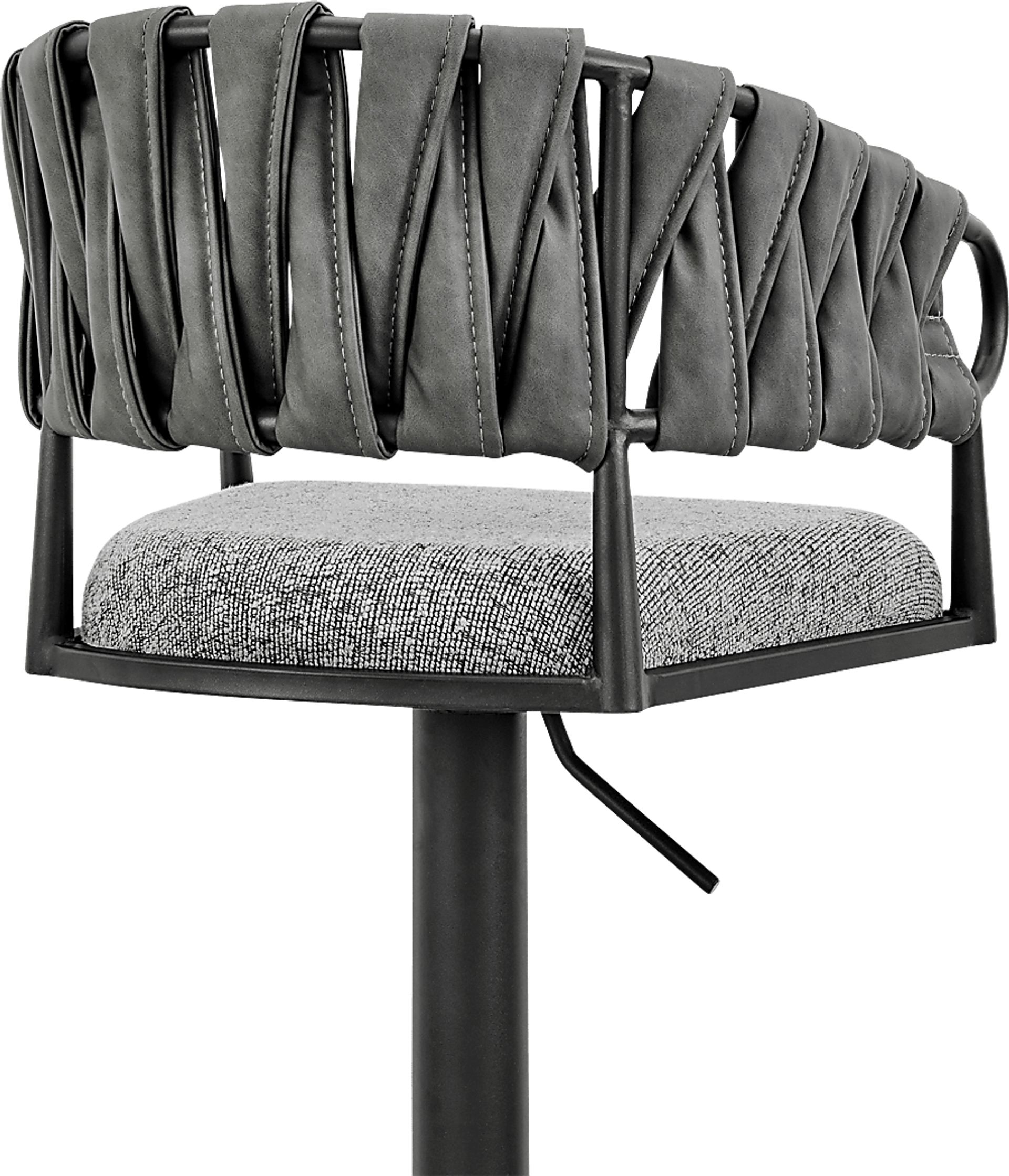 Depue Gray Barstool - Image 8