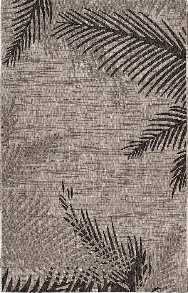 Derall Black 7'9 x 9'5 Indoor/Outdoor Rug - Thumbnail - Image 1