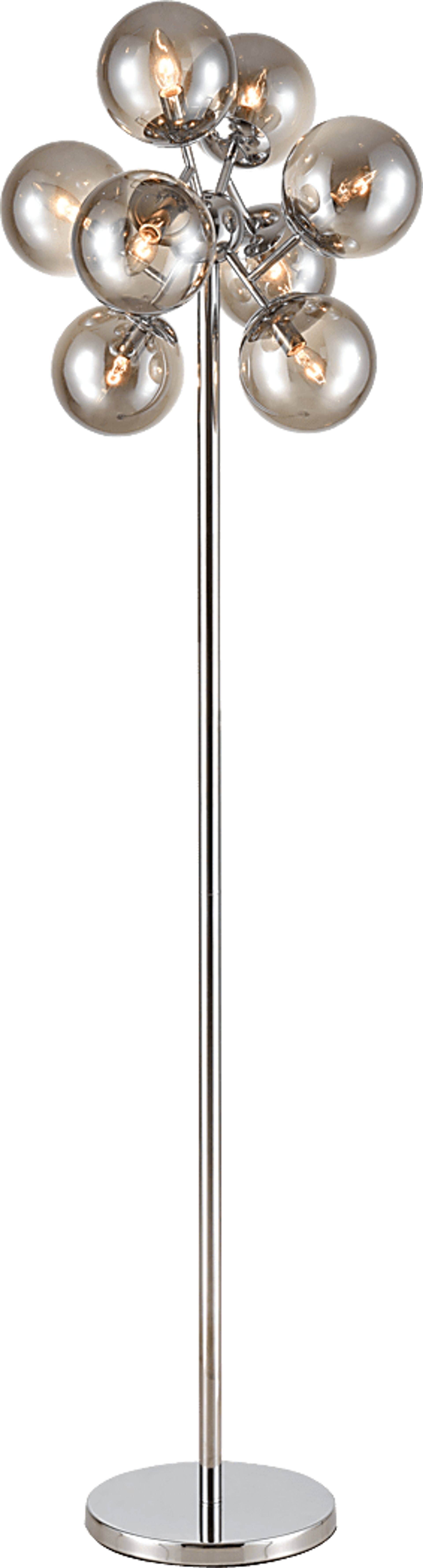 Derby Loop Silver Floor Lamp - Image 1